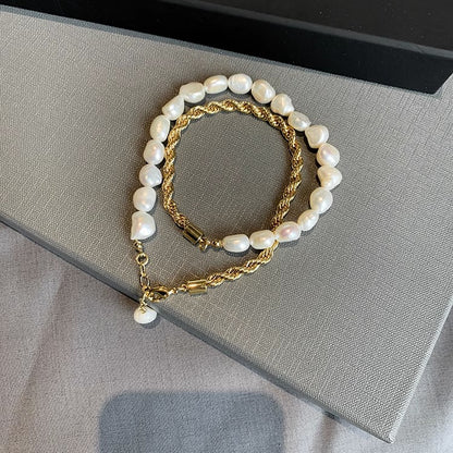 Collana perle barocche vintage naturali