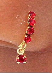 Piercing setto farfalla zirconi