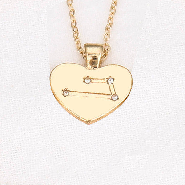 Collana Zodiaco con pendente diamante