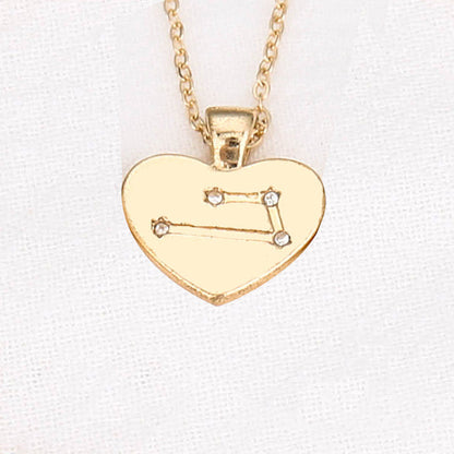 Collana Zodiaco con pendente diamante