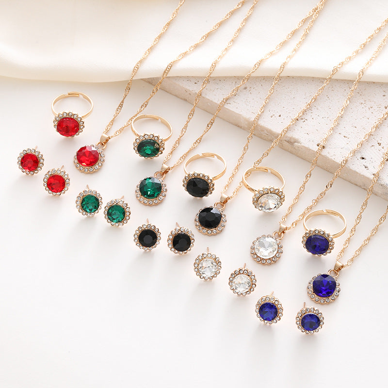 Parure strass e zirconi