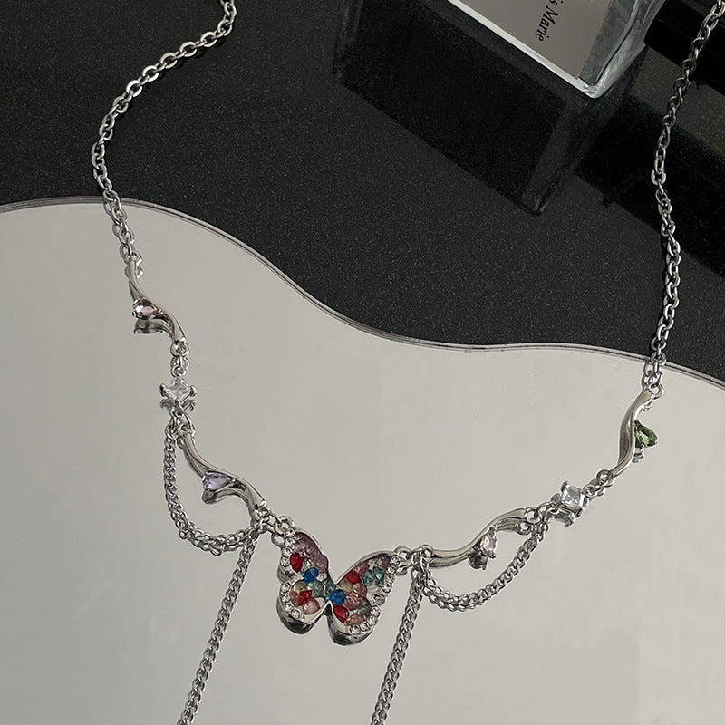 Collana Farfalla Cristalli