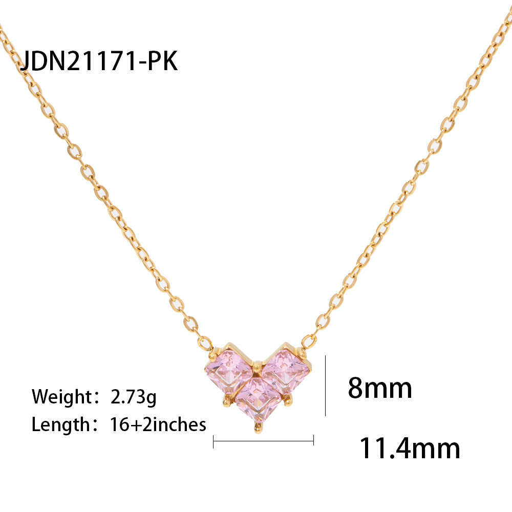 Collana acciaio titanio stile francese