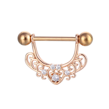 Anello zircone traforato