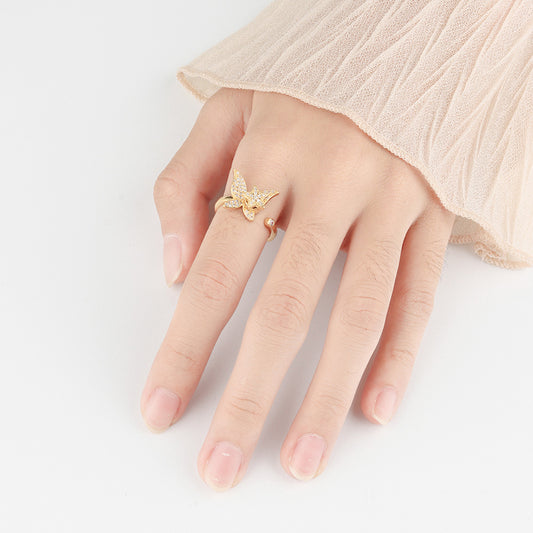 Anello farfalla girevole