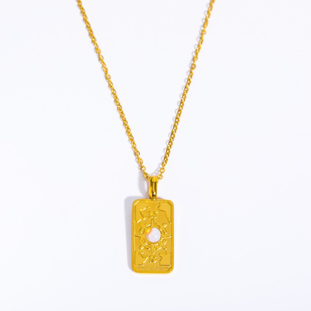 Collana sole luna opale