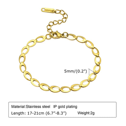 Bracciale Acciaio Dorato