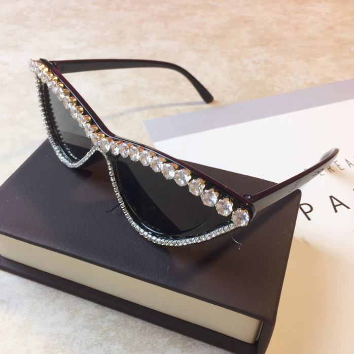 Occhiali da sole cat-eye donna diamante