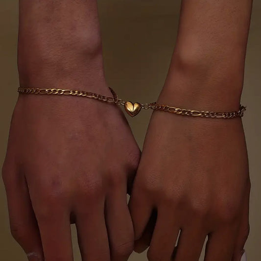 Bracciale magnetico cuore coppia
