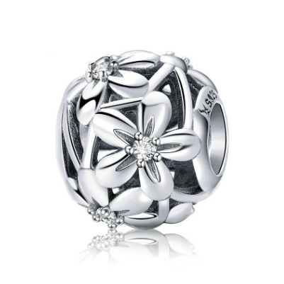 Collana perline fiore