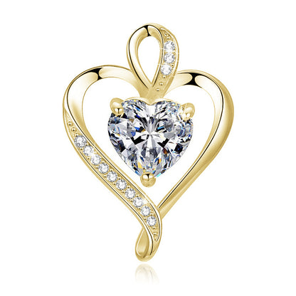 Collana croce e cuore