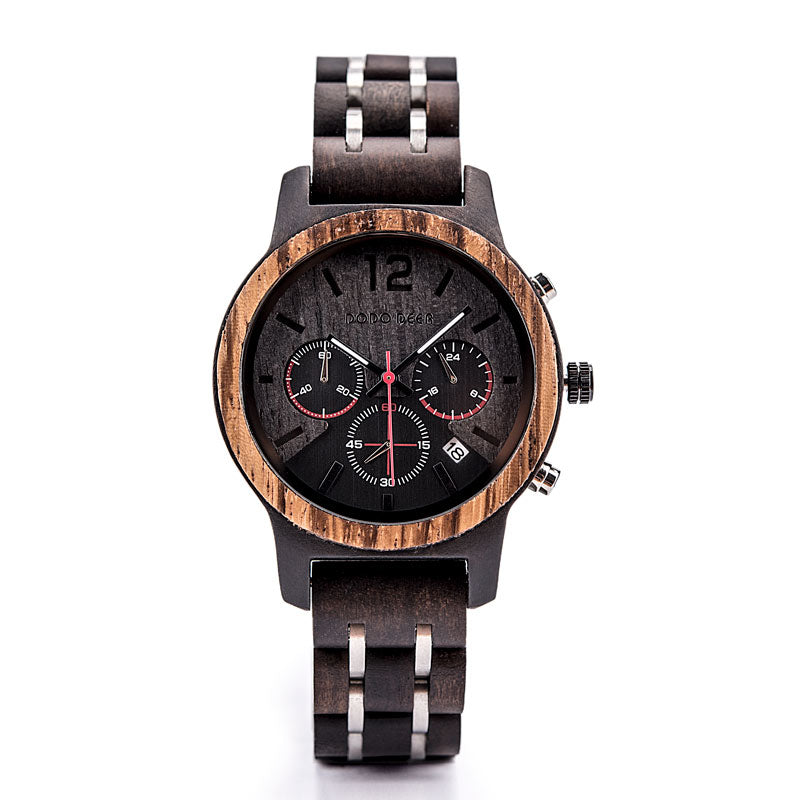 Orologio uomo legno casual