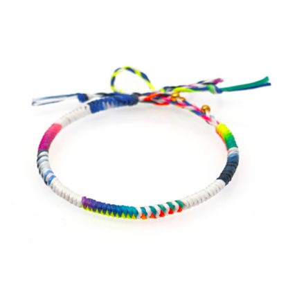 Bracciale natalizio corda