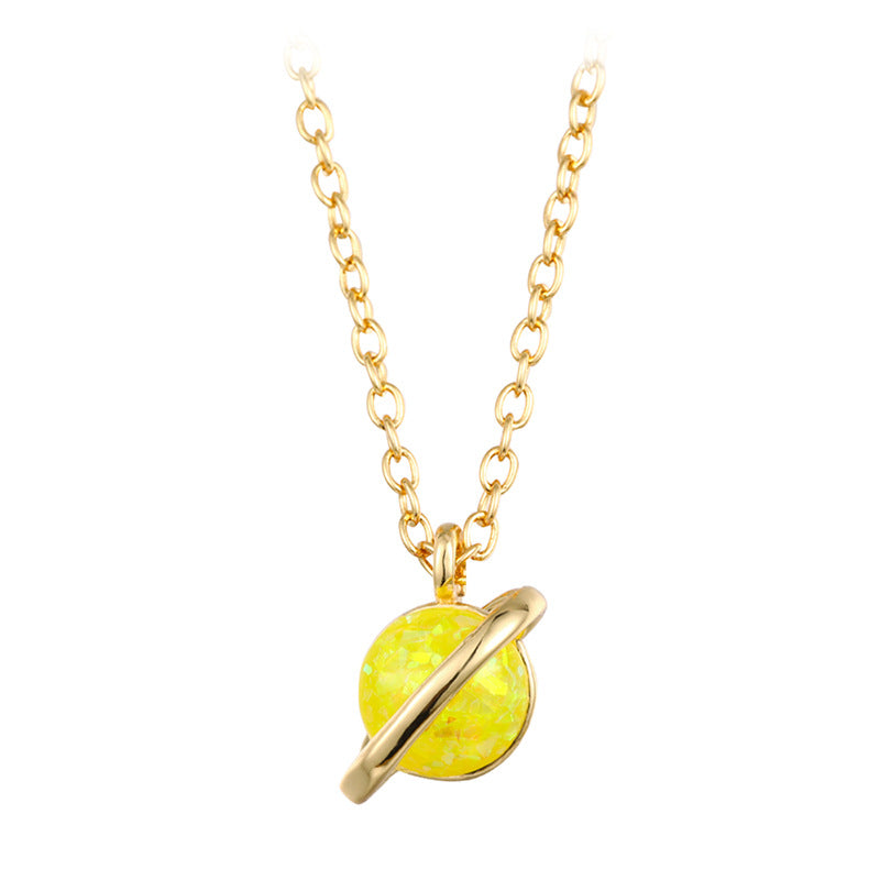 Collana opale pendente pianeta