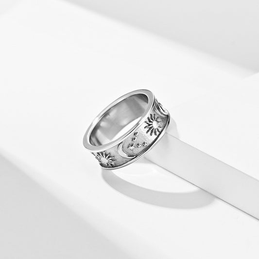 Anello boho stelle luna