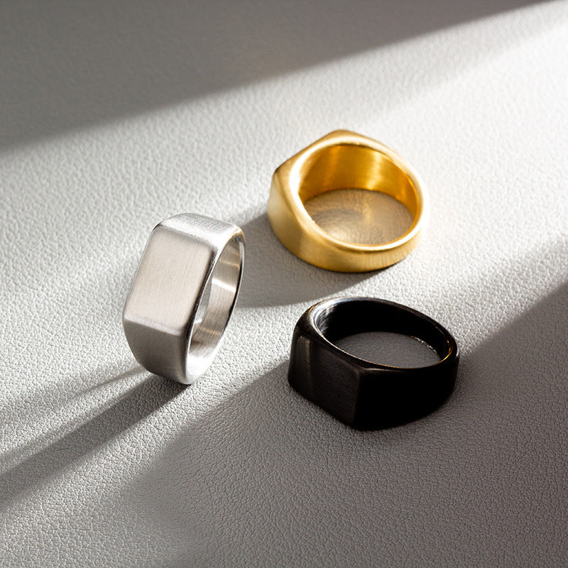 Anello titanio sabbiato
