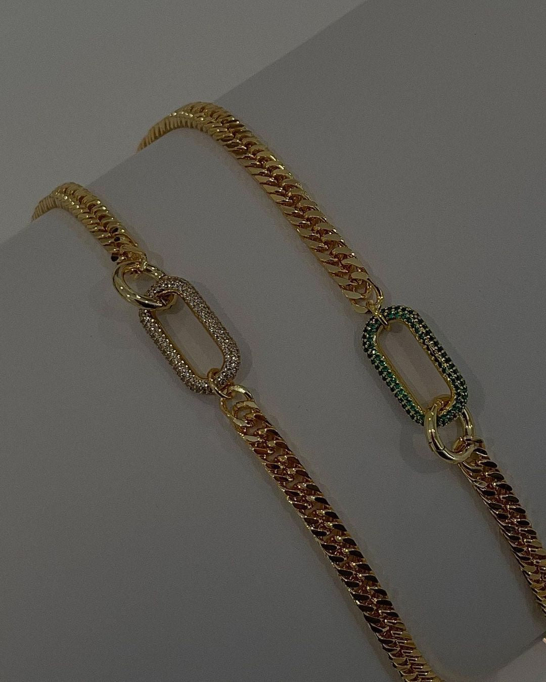 Collana diamante geometrica
