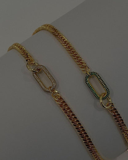 Collana diamante geometrica
