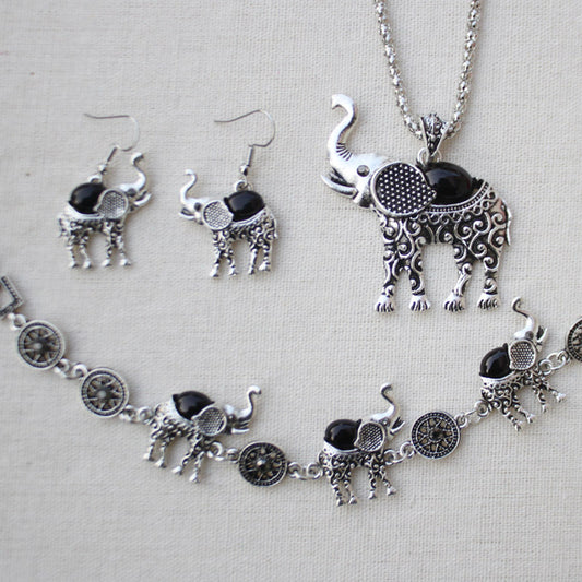 Gioielli elefante turchese