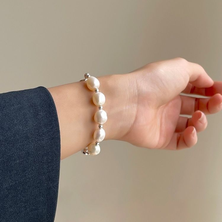 Bracciale perle d'acqua dolce irregolari