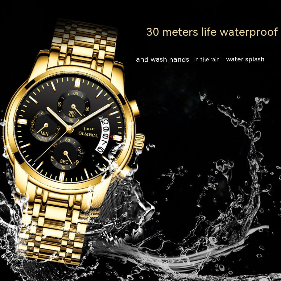 Orologio acciaio luminoso farfalla