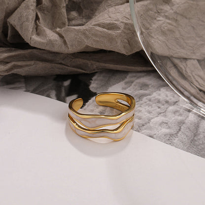 Anello doppio smalto