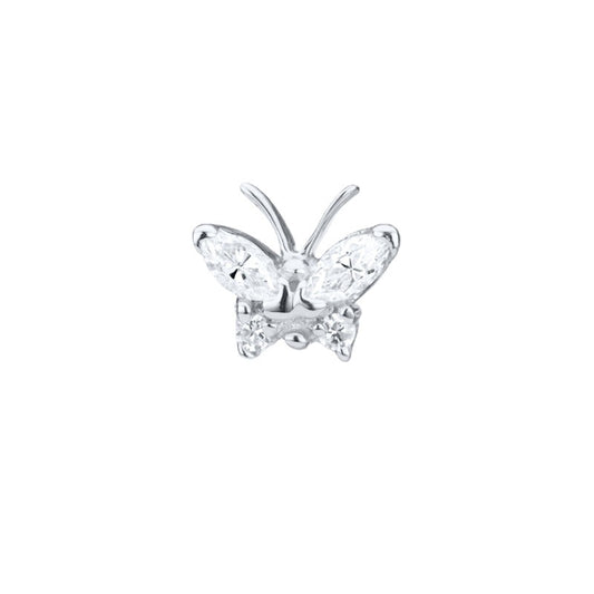 Orecchini farfalla diamante piercing cartilagine
