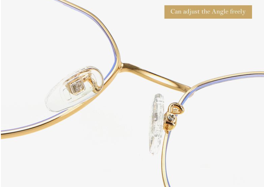Occhiali anti luce blu in metallo