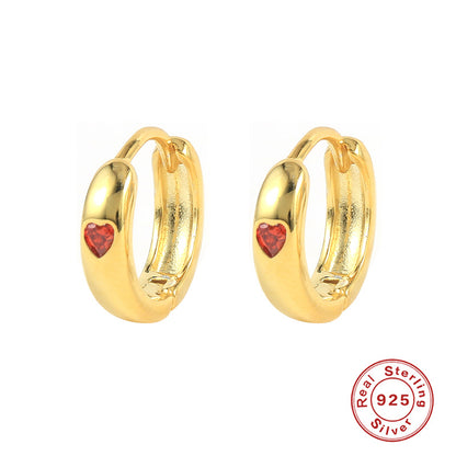 Orecchini a cuore in argento 925
