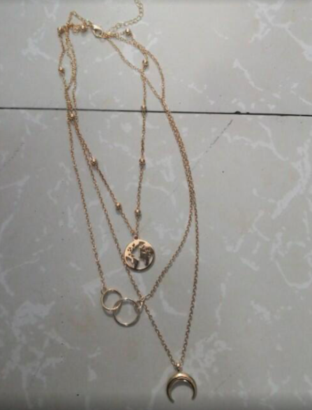 Collana Luna Multistrato