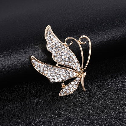 Spilla perla strass