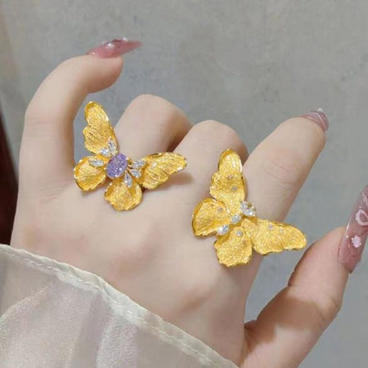 Anello farfalla in oro
