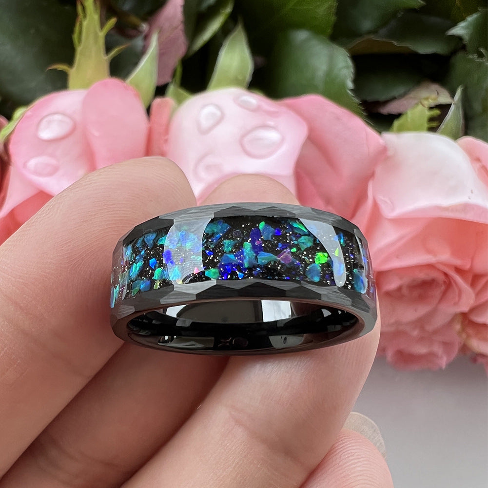Anello cielo stellato opale