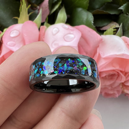 Anello cielo stellato opale