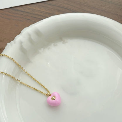 Collana smaltata cuore