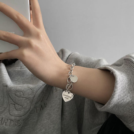 Bracciale Cuore Lettere