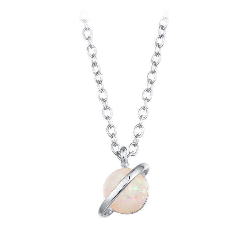 Collana opale pendente pianeta