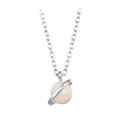 Collana opale pendente pianeta