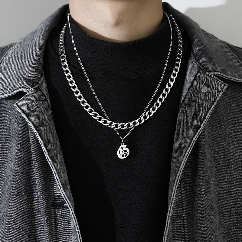 Collana Lettera Titanio