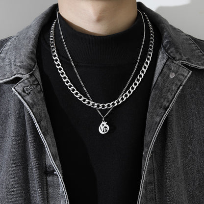 Collana Lettera Titanio