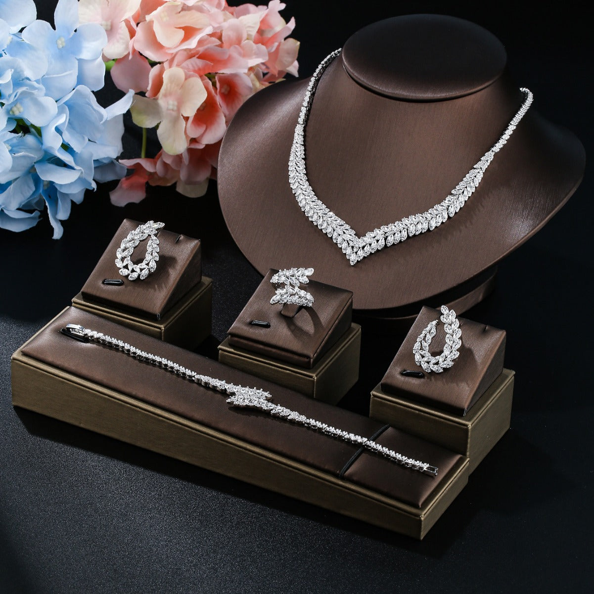 Set sposa con zirconi
