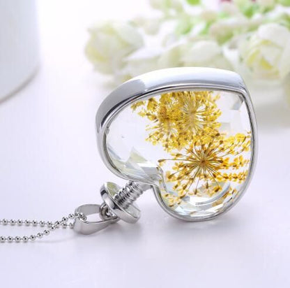 Collana pendente in vetro