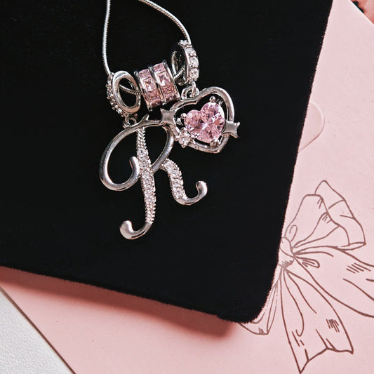 Collana cuore lettera