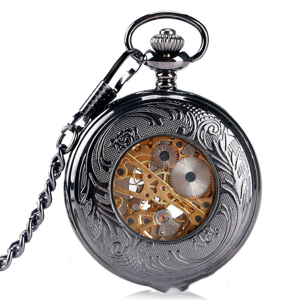 Orologio da tasca con motivo fiore