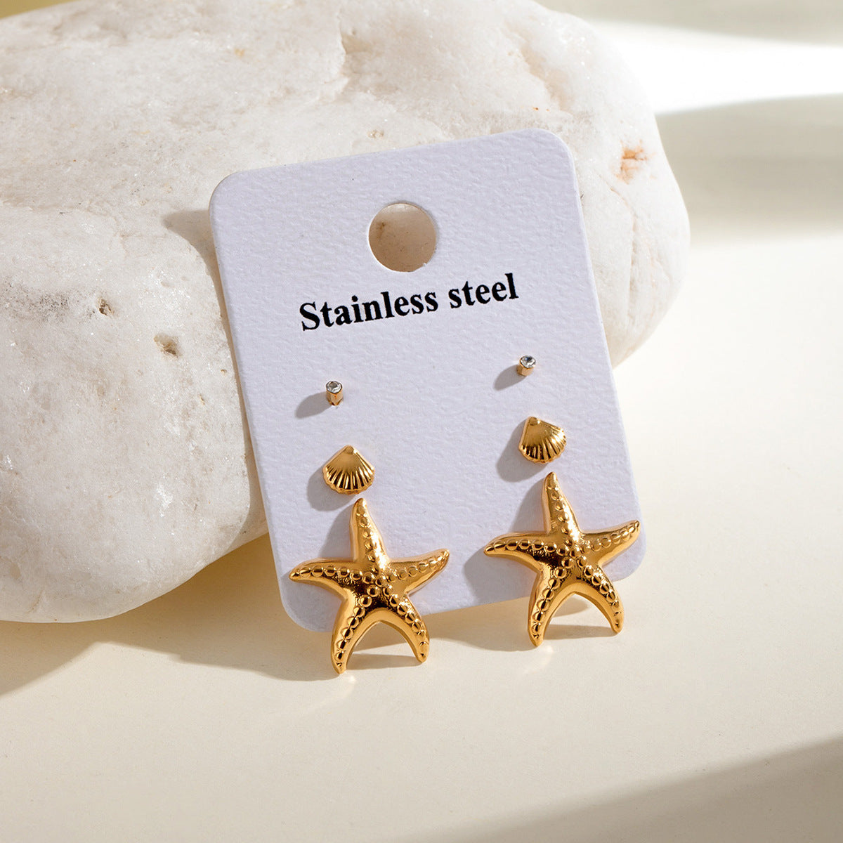 Set orecchini stelle marine e conchiglie