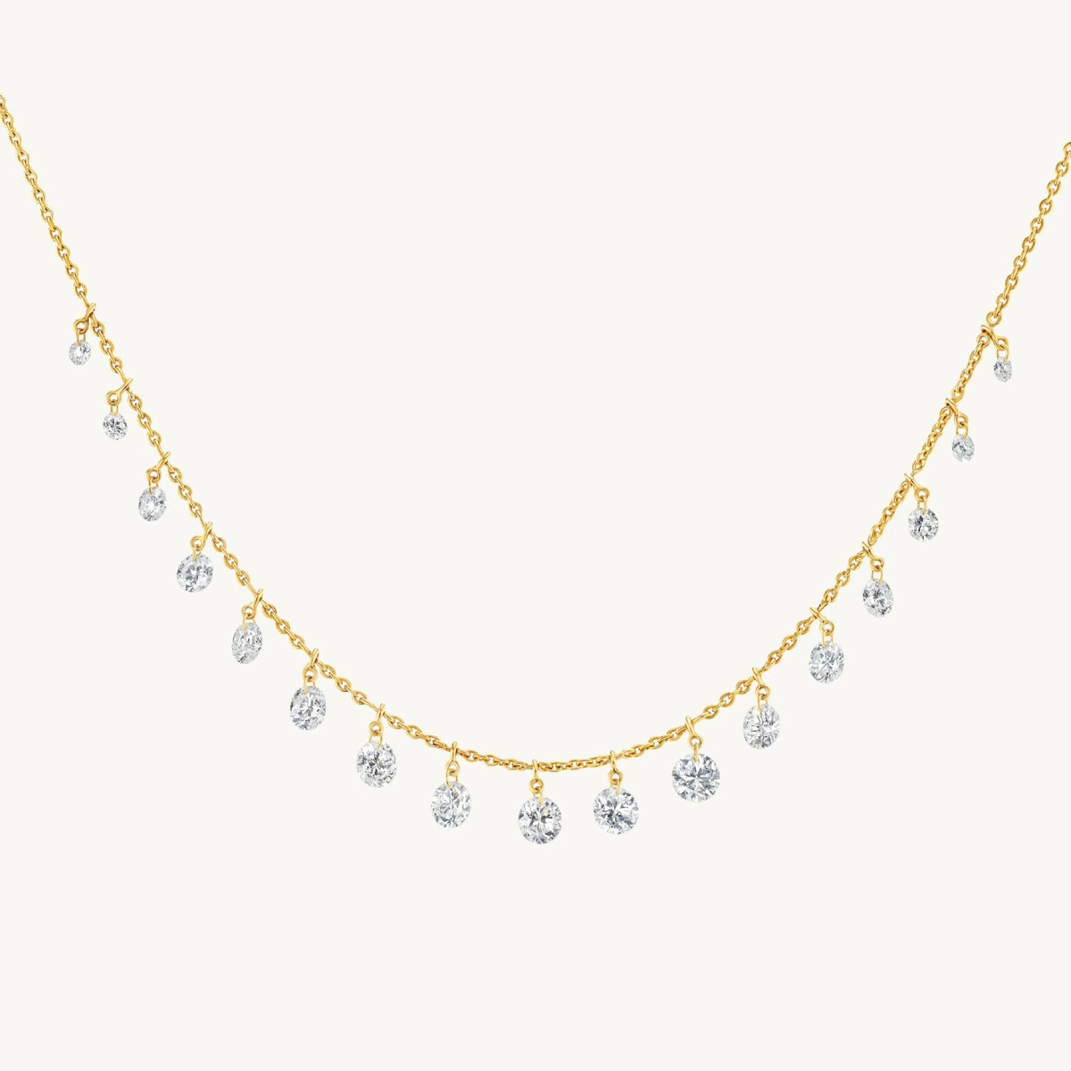 Collana goccia d'acqua con strass