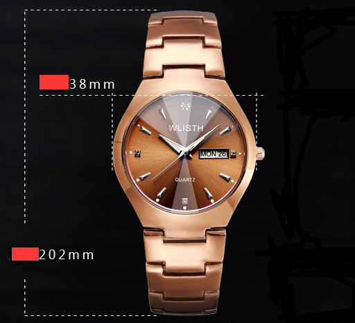 Orologio coppia acciaio luminescente