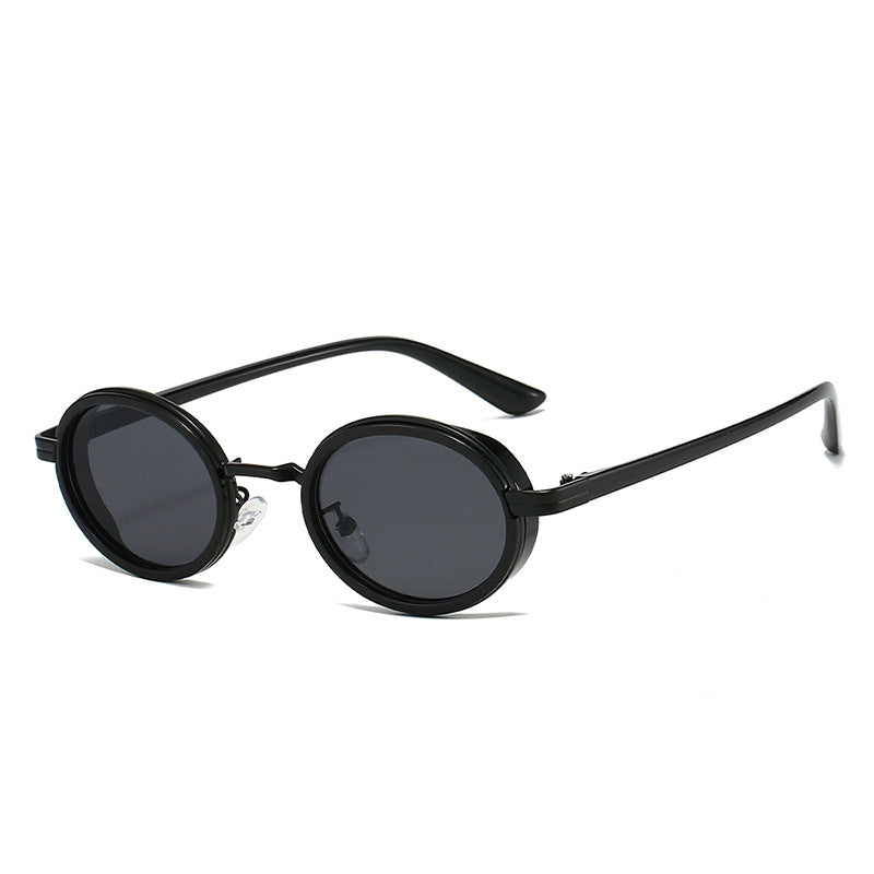 Occhiali da sole ovali retro montatura piccola