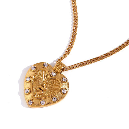 Collana retrò in acciaio