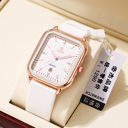 Orologio silicone quadrato coppia